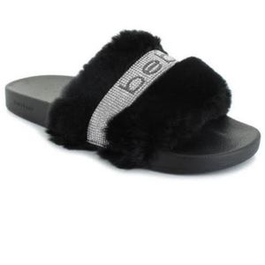 bebe | Shoes | Bebe Faux Fur Slides | Poshmark